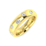 Diamond Corfe Half Eternity Ring | 0.5ct | Hallmarked Gold & Platinum