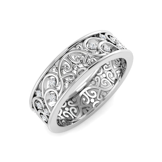 Lab-Grown Diamond Fancy Ring | 0.1ct | Hallmarked Gold & Platinum