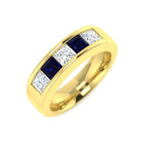 Diamond Warkworth Blue Sapphire Ring | 1.25ct
