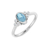 Diamond Beaumarik Aquamarine Ring | 0.3ct - 1ct