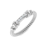 Diamond Totbek Fancy Ring | 0.1ct | Hallmarked Gold & Platinum