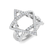 Diamond Tibtages Fancy Ring | 0.75ct | Hallmarked Gold & Platinum