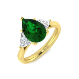 Pear Shape Emerald Ring