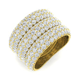 Diamond Pave Ring | 4.5ct | Hallmarked Gold & Platinum