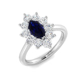 Diamond Jermyb Blue Sapphire Ring | 1.25ct