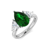 Diamond Bolsover Emerald Ring | 2.25ct | Hallmarked Gold & Platinum