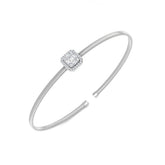 18K Yellow Gold Bangle, Diamond Cuff Bangle, Luxury Diamond Bangle, Fine Jewelry Bangle