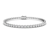 9ct White Gold 2.03ct Lab Grown Diamond Tennis Bracelet