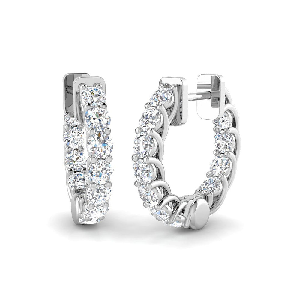 Hoop Earrings - Erity 1.75ct Gold Pure Radiance