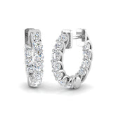 Hoop Earrings - Erity 1.75ct Gold Pure Radiance