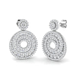 Elegant 2ct Gold Drop Diamond Earrings - Luxurious Jewelry