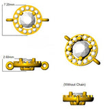 Clover Diamant-Kettenarmband mit Lünetten- und Pavé-Fassung aus Naturdiamanten in Platin