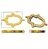 18K Yellow Gold Natural Diamond Hamsa Bracelet – Pave Set Religious Protection Charm