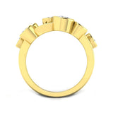 Diamond kisverkmithk Bubble Ring | 1.5ct | Hallmarked Gold & Platinum