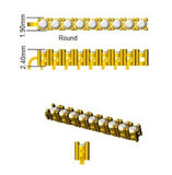 Round Cut Natural Black Diamond Tennis Bracelet in 9K Yellow Gold with Secure Box Clasp