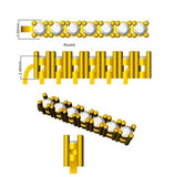 Bracelet de tennis de luxe en or et platine, serti de diamants ronds.