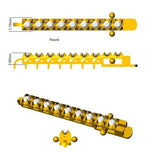 Bracelet de tennis de luxe en or et platine, serti de diamants ronds.