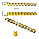 Bracelet de tennis de luxe en or et platine, serti de diamants ronds.