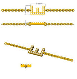 Modern Diamond Chain Bracelet