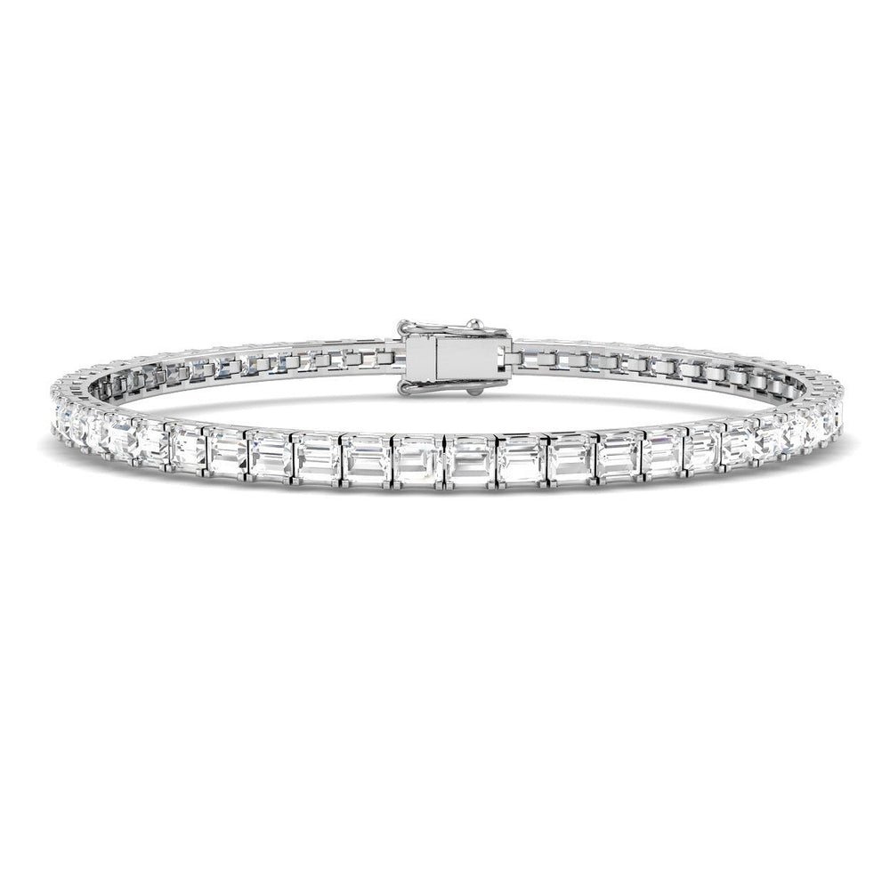 Lab Grown Diamond Bracelet, Platinum Diamond Bracelet, Baguette Diamond Bracelet, Baguette Tennis Bracelet