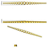 Clover Diamant-Kettenarmband mit Lünetten- und Pavé-Fassung aus Naturdiamanten in Platin
