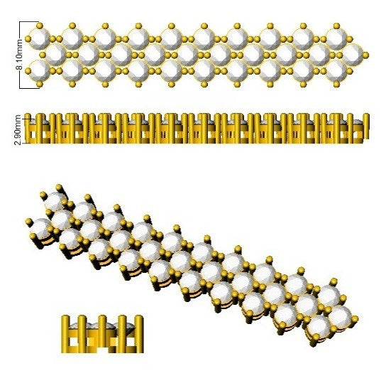 Elegant Gold Diamond Bracelet