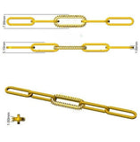 Modern Luxury Lab Diamond Paperclip Bracelet