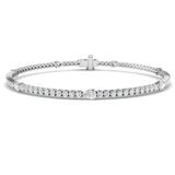 Natural Diamond Bracelet, Round Diamond Bracelet, Pear Cut Diamond Bracelet, Diamond Tennis Bracelet