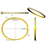 Bracelet de tennis de luxe en or et platine, serti de diamants ronds.