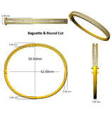 Bracelet de tennis de luxe en or et platine, serti de diamants ronds.
