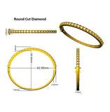 Anniversary Gift Bangle, Minimalist Diamond Bangle