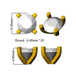 9ct Yellow Gold 2ct Lab Grown Diamond Solitaire Earrings