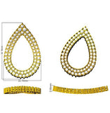 Elegant 4.0Ct Gold Teardrop Diamond Earrings in Yellow Gold