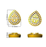 Luzry Ruby Gold Diamond Earrings 0.5ct – Elegant Luxury Jewelry