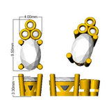 Skyla Luxury Ruby and Diamond Gold Earrings | 1ct to 2ct Elegance