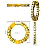 Hoop Earrings - Nixie Elegant 0.5ct Gold Diamond