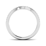 Elegant Diamond Wishbone Ring | 0.15ct | Hallmarked Gold & Platinum