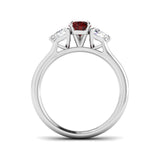 Ruby Three Stone Ring