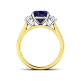 Gold Sapphire Ring, Platinum Sapphire Ring