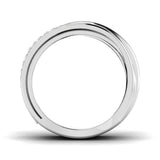 Stunning Triple Band Design Fancy Ring | 0.25ct | Hallmarked Gold & Platinum