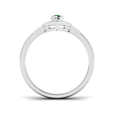 Vintage Emerald Trio Ring