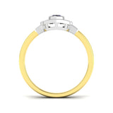 Diamond Barbek Blue Sapphire Ring | 0.25ct - 0.33ct