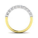 Diamond Csybebabk Half Eternity Ring | 0.75ct