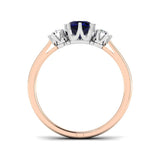 Diamond Gasakhiesk Blue Sapphire Ring | 1ct - 2.25ct