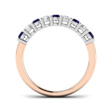 Diamond Houbksow Blue Sapphire Ring | 0.75ct