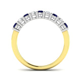 Diamond Houbksow Blue Sapphire Ring | 0.75ct