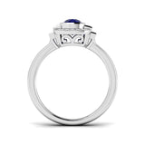 Diamond Csaygate Blue Sapphire Ring | 1.5ct