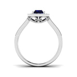 Diamond seatherheab Blue Sapphire Ring | 2.25ct