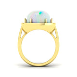 Diamond Mobtacute Opal Ring | 8.5ct | Hallmarked Gold & Platinum