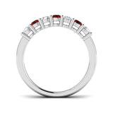 Ruby and Diamond Eternity Band